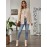 Plus Size, Plus Size Women's Solid Color Autumn/Winter Casual Loose Button-Design Cardigan Jacket