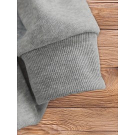 Branch Two Elegant Cockatiels Women's Casual Sweatshirt - Black Geometric Bird & Branch Design, 100% Polyester, Machine Washable, Regular Fit Round Neck for Autumn/Winter, Everyday Comfort, Natureinspired Design, Easy Care Clothing