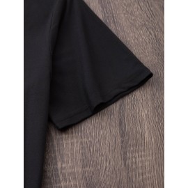 [Humorous Workout T-Shirt] 1pc Women's Casual Short Sleeve T-Shirt | Soft, Lightweight, Humorous Cat & Dumbbell Graphic Print, 