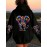 [Vibrant Print Hoodie] Vibrant Print | Women's Elephant Hoodie - Cozy Fleece-Lined Zip-Up Sweatshirt with Front Pocket, Long Sleeve Pullover for Fall & Winter | Durable Casualwear
